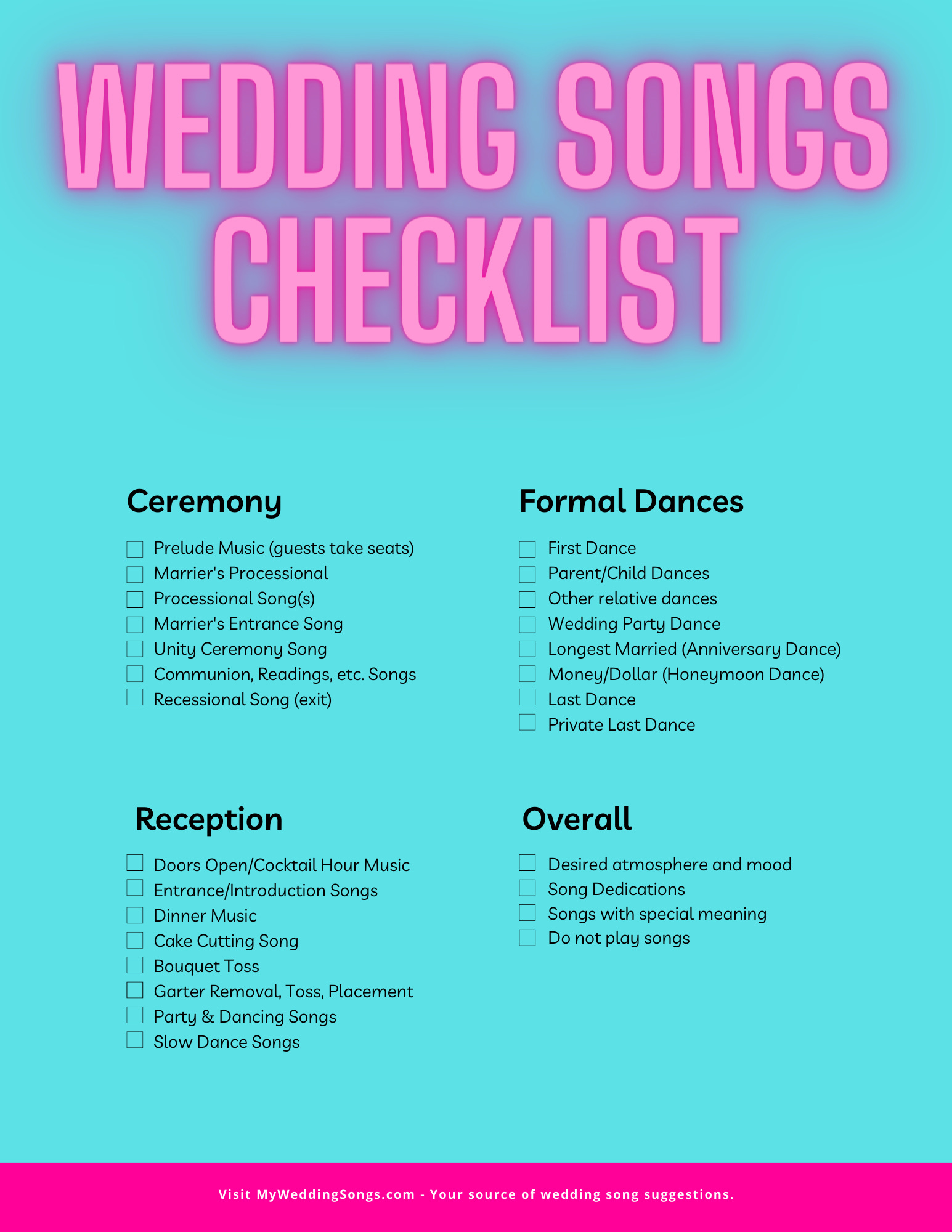 Obviously Helpful Wedding Planning Digital Downloads