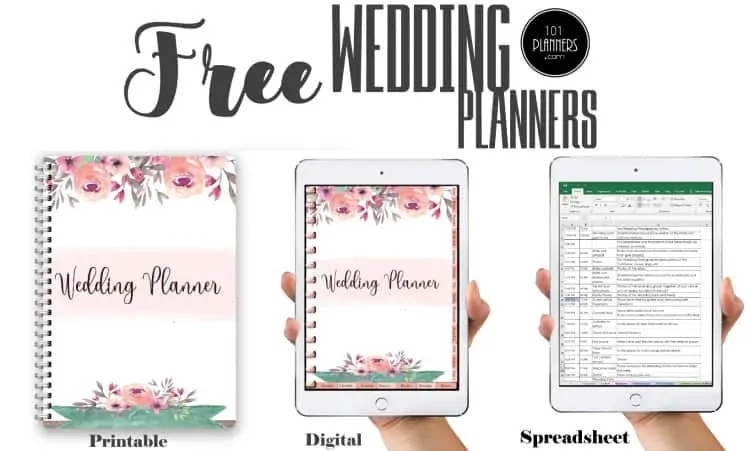 FREE Digital or Printable Wedding Planner | Wedding Spreadsheet