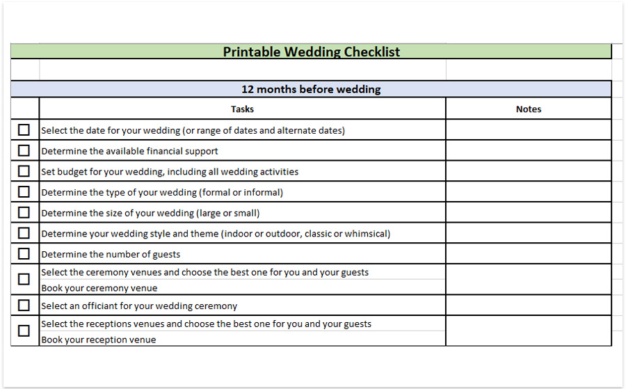 printable wedding photo checklist