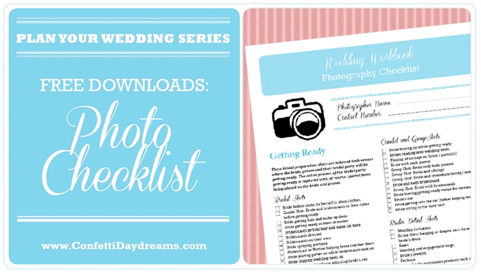 printable wedding photo checklist