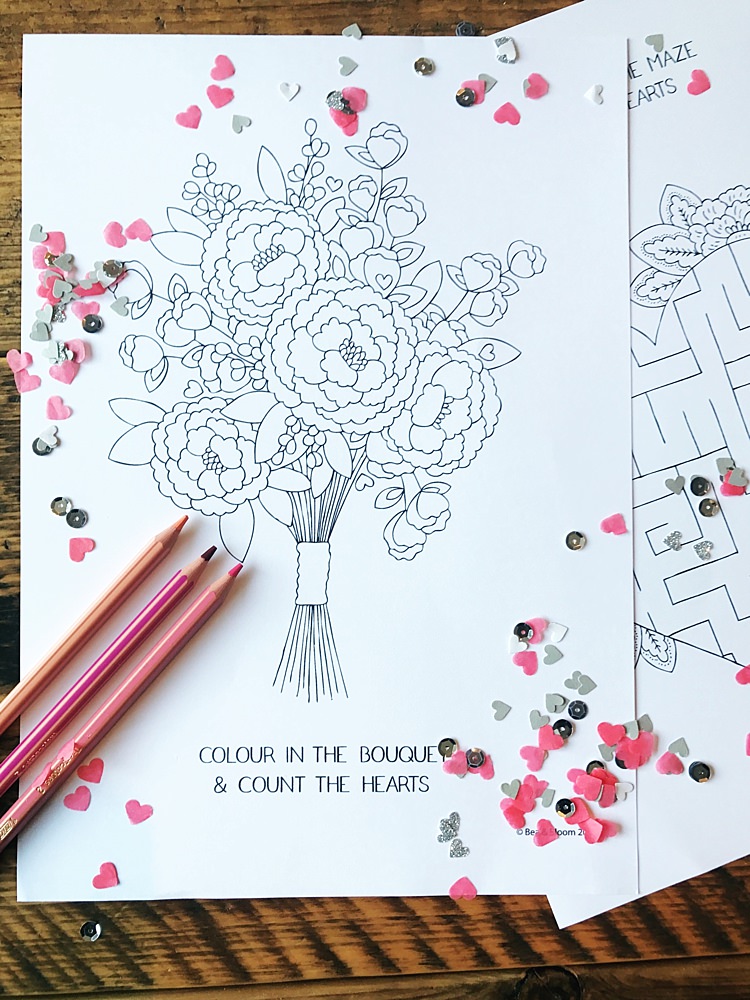 printable wedding pictures to colour
