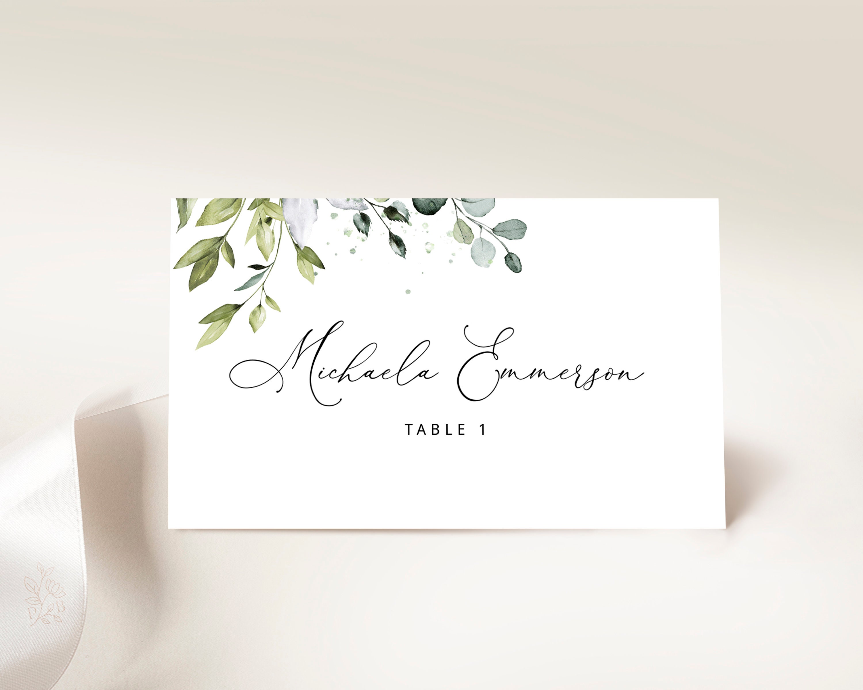 printable wedding place cards template