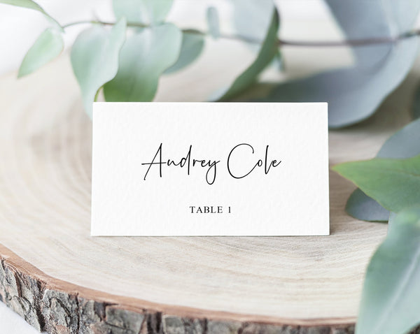 printable wedding place cards template