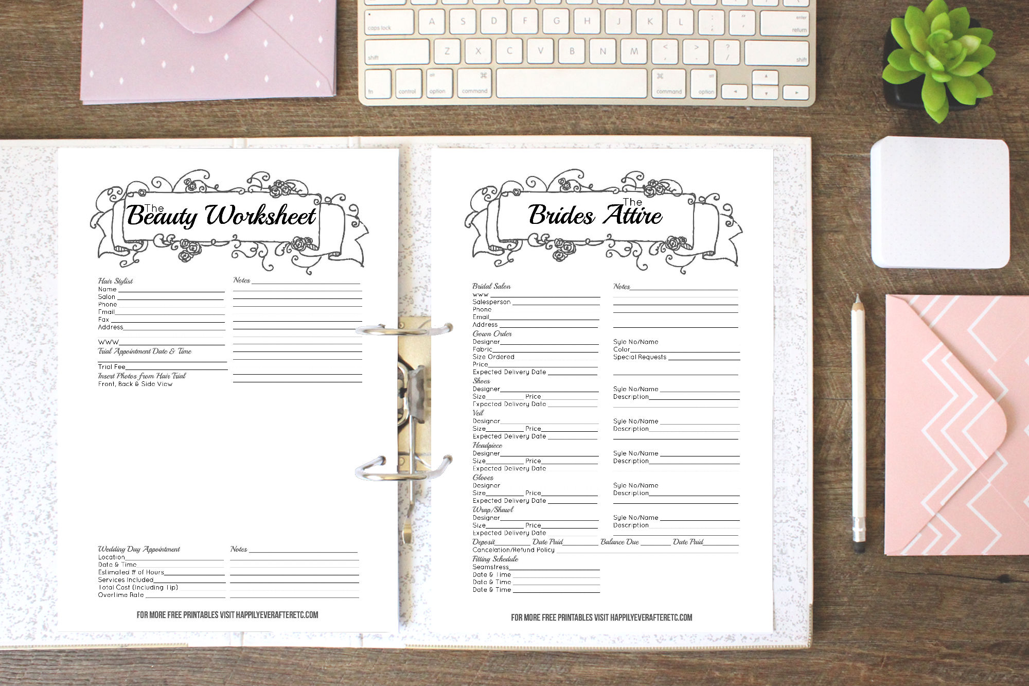 How to Put Together Your Perfect (FREE) Wedding Binder (+ 42 Free ...