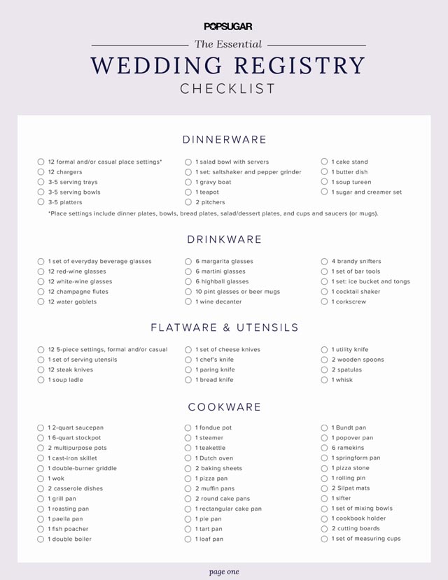 10 Printable Wedding Checklists for the Organized Bride