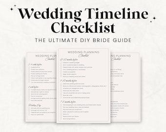 printable wedding planning checklist for diy brides