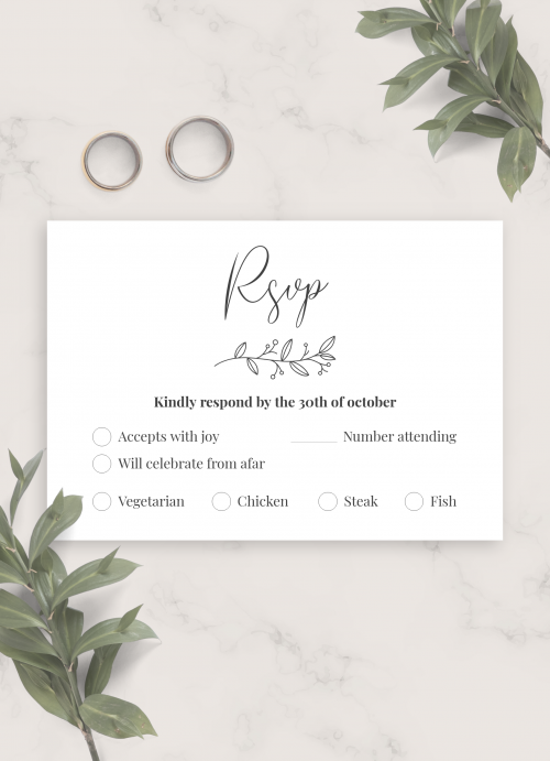 printable wedding rsvp cards