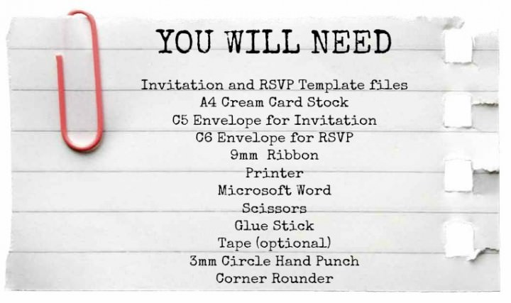 DIY Tutorial: FREE Printable Invitation and RSVP Card Template ...