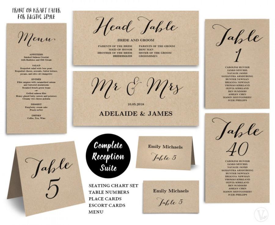 printable wedding seating cards