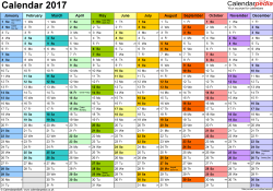 printable week numbers 2017