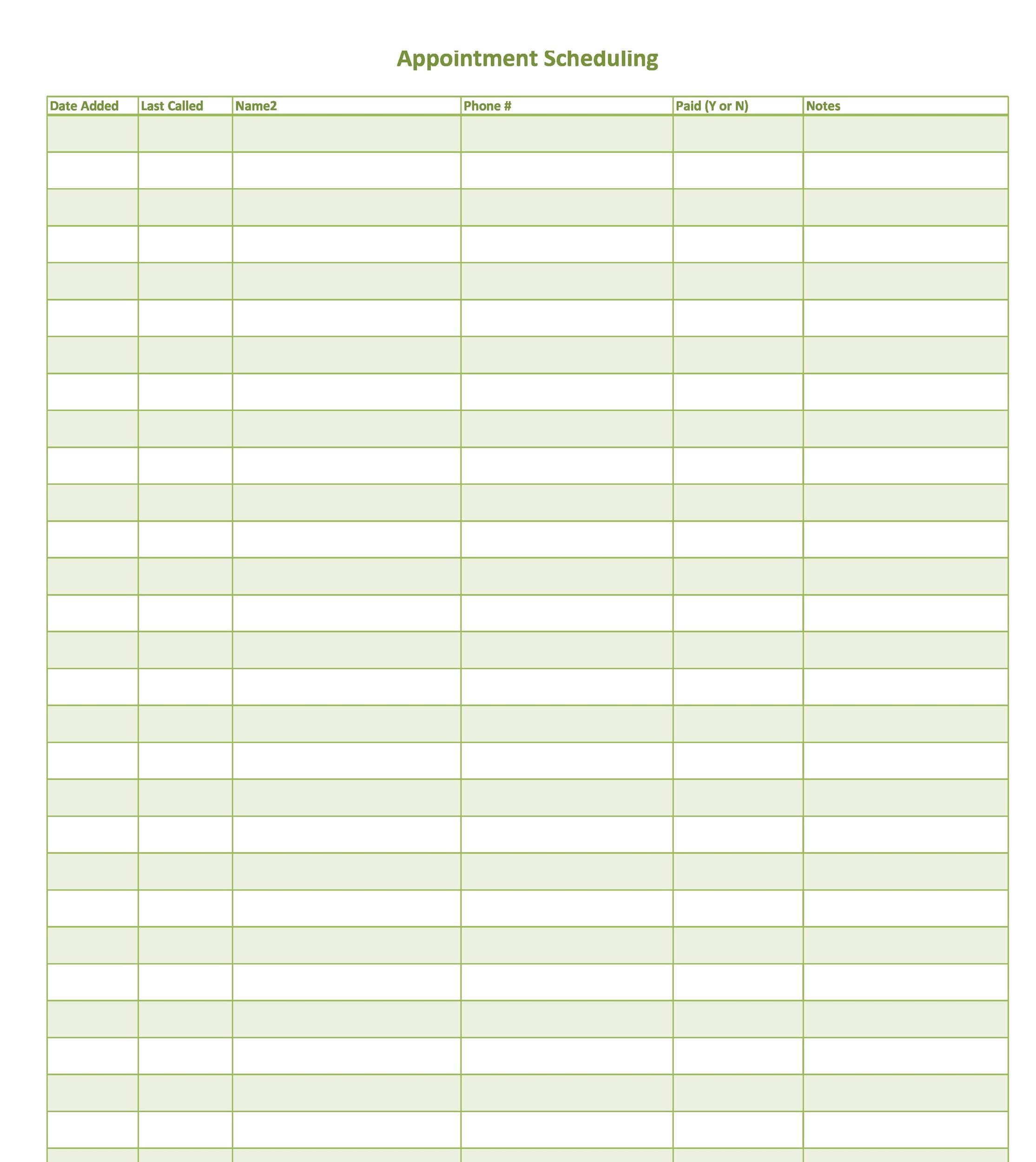 50+ Printable Appointment Schedule Templates [&  Appointment Calendars]