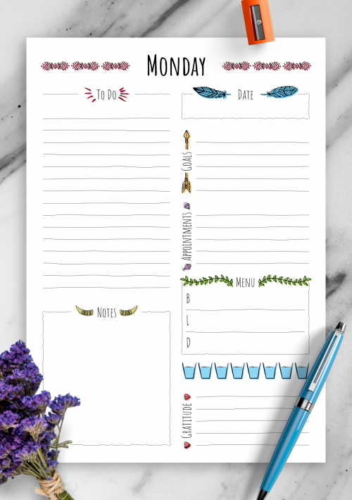 Printable Weekly Planner Templates - Download PDF