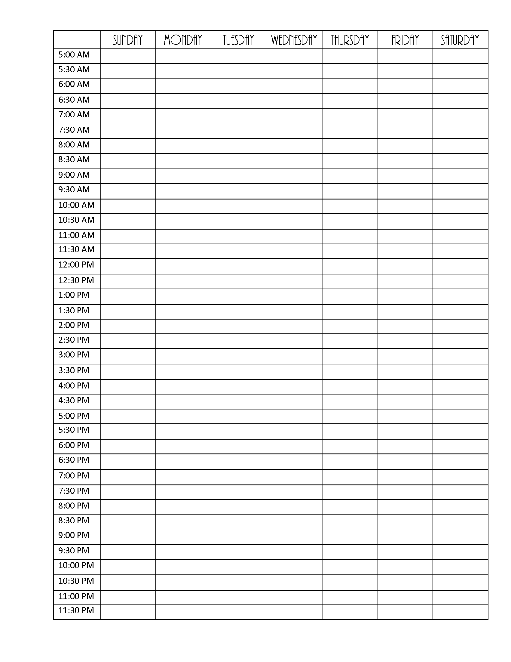 FREE 2024 Weekly Planner PDF Printable | Instant Download