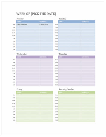 Free weekly calendar templates on Microsoft365.com - Microsoft Support