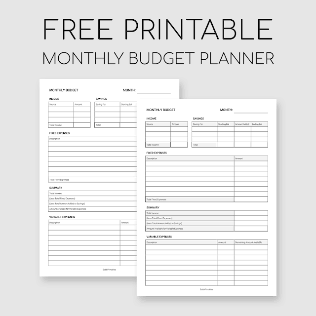 25 Free Printable Budget Templates Thatll Help You Save