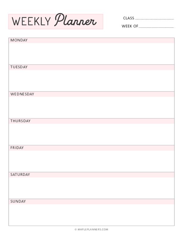 free-printable-student-weekly-planner-template-worksheets-library for Free Printable Homework Planner For Students Free Printable Student Weekly Planner Template - Worksheets Library for Free Printable Homework Planner For Students