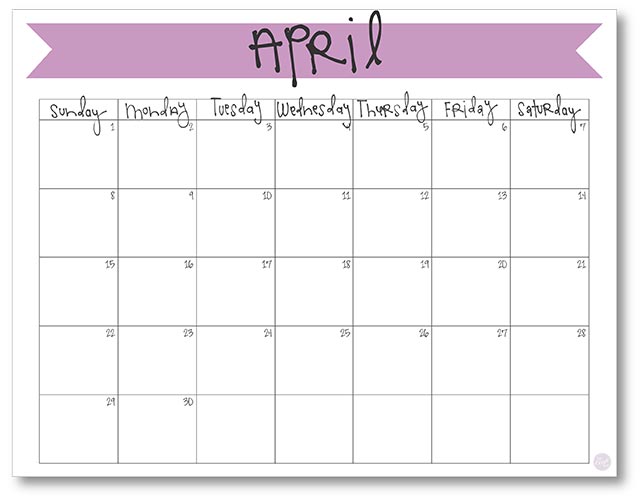 printable weekly planner april 2018