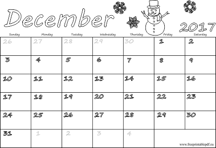 printable weekly planner for december 2017