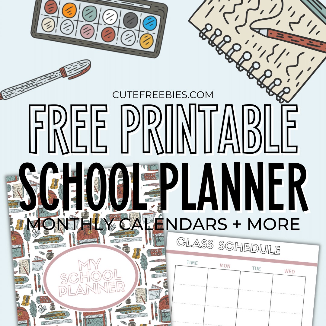 printable weekly planner for students