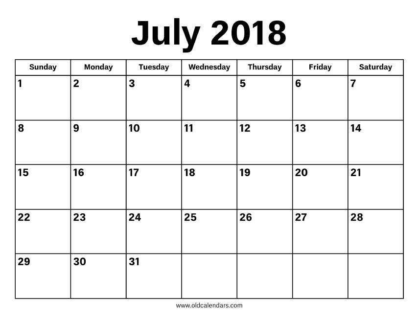 printable weekly planner july 2018