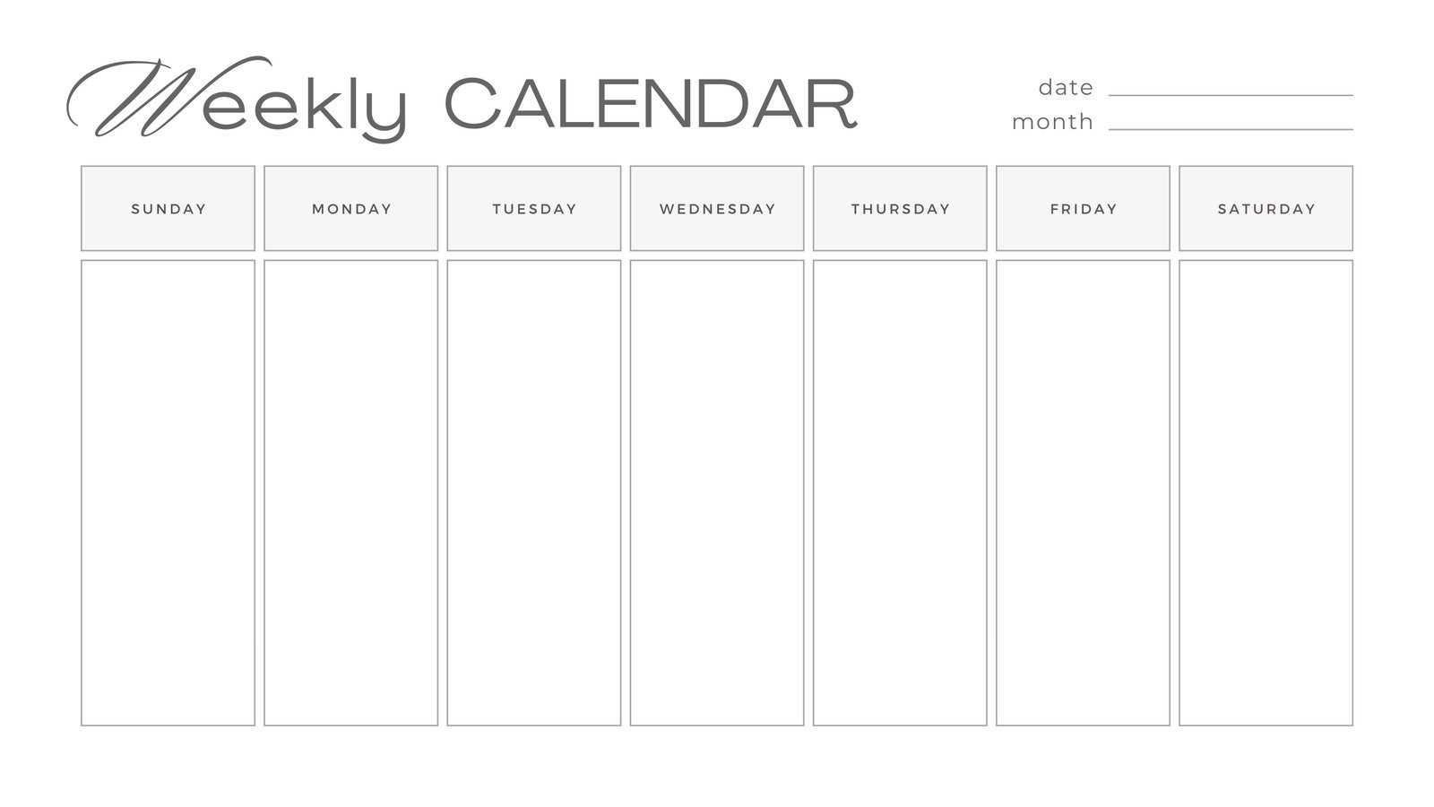 printable weekly planner sunday start