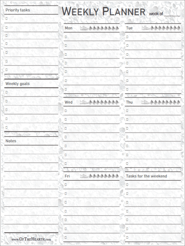 Printable Weekly To-Do List