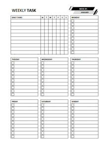 Weekly To-Do List Free Printable - Free Printable Templates