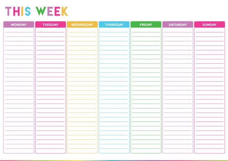 Free Printable Weekly To Do List - Printable Planner Template