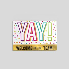 printable welcome cards for new employees