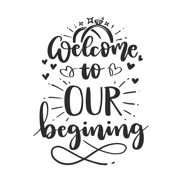 Premium Vector | Bridal Wedding Lettering Quotes For Printable ...