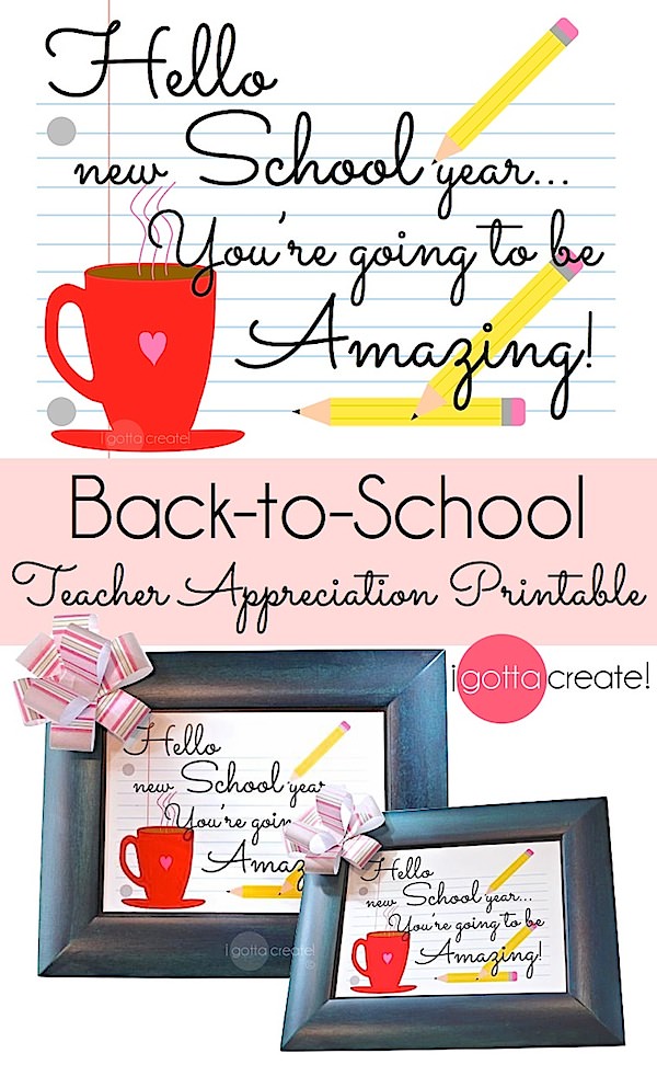 I Gotta Create!: Back to School FREE Printable