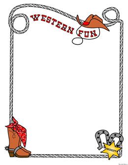 Free printable, digital, scrapbook pages,western frame, rainbow ...