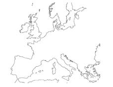 printable western europe map blank