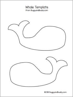 Easy Whale Craft for Kids with Printable Template!