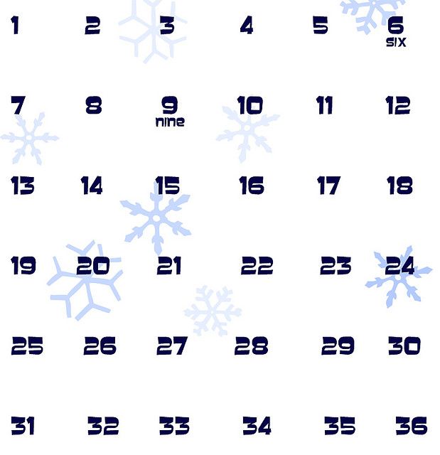 printable white elephant numbers