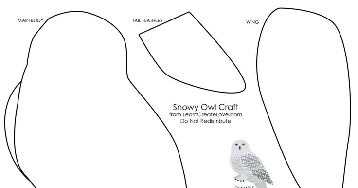 Snowy Owl Printable Craft