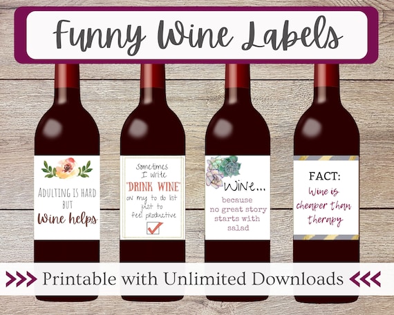 printable wine bottle labels free
