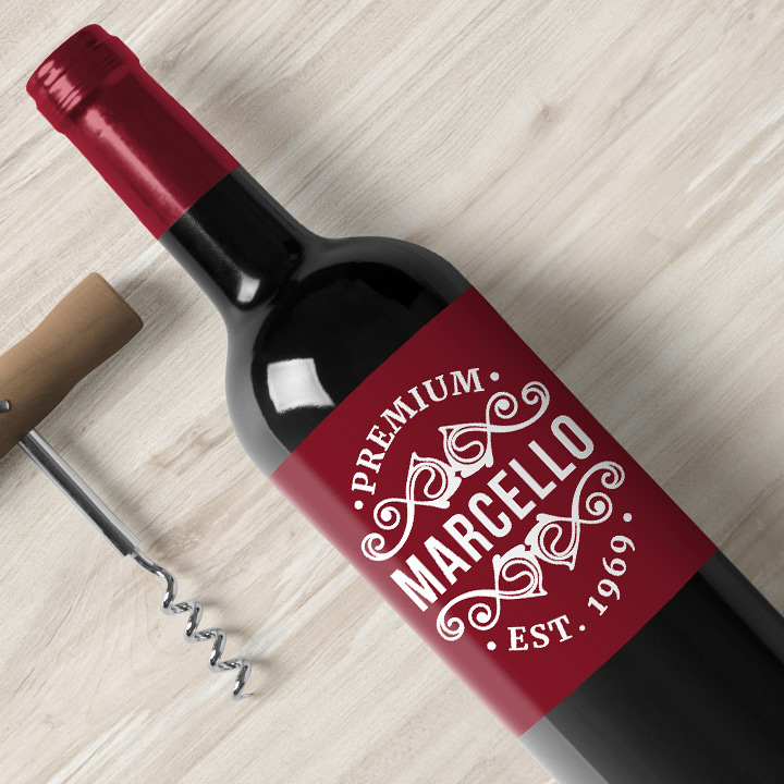 Wine Label Template, Printable Wine Label, Personalized Label ...
