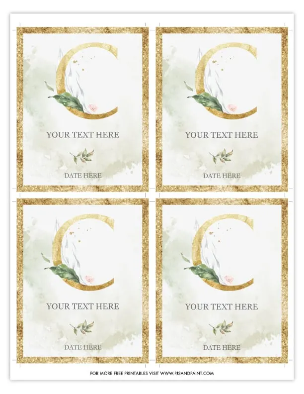 Free Printable Custom Wine Bottle Labels - Wedding Monograms