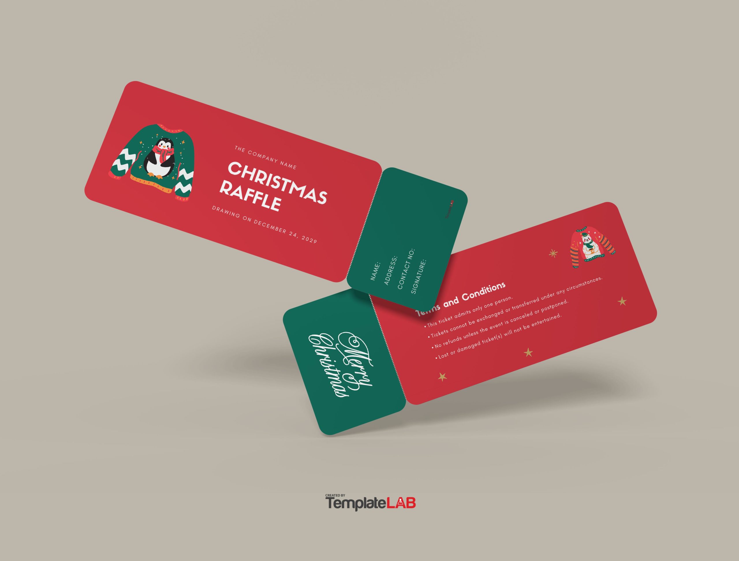 20+ Printable Raffle Ticket Templates [FREE] - TemplateLab
