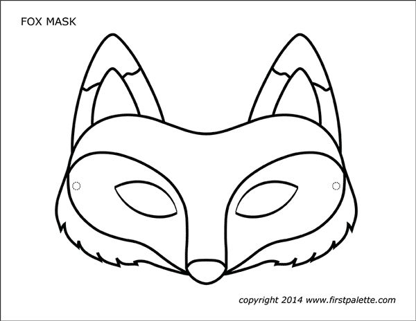 Fox Mask | Free Printable Templates &  Coloring Pages