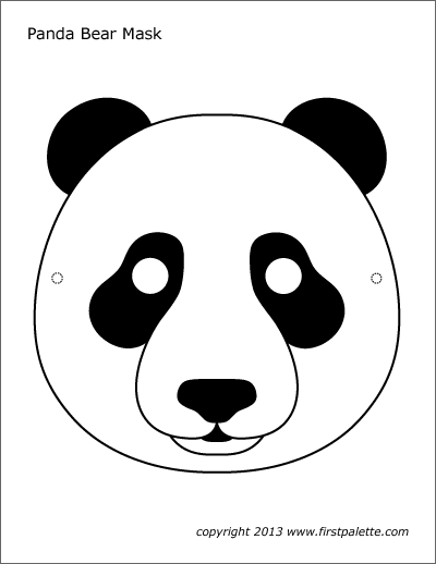printable winter animal masks