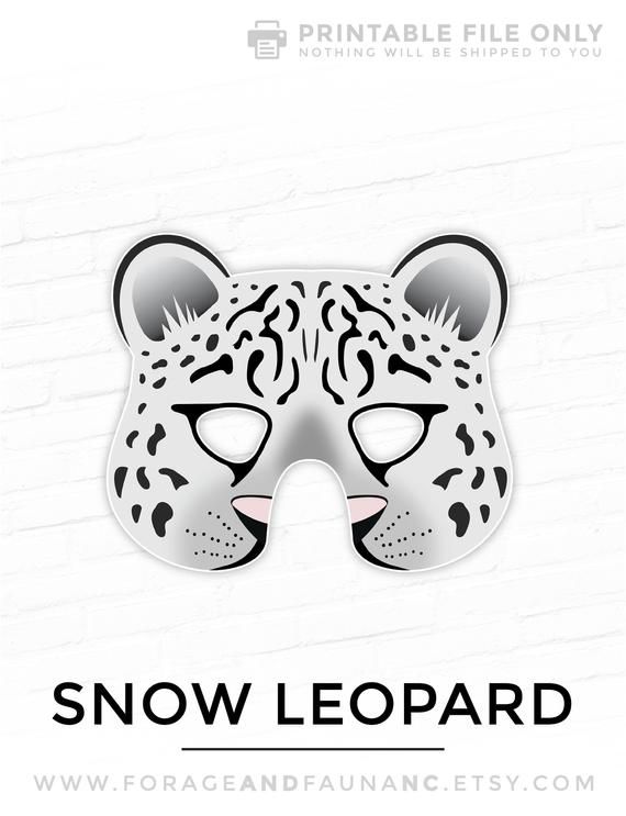 printable winter animal masks