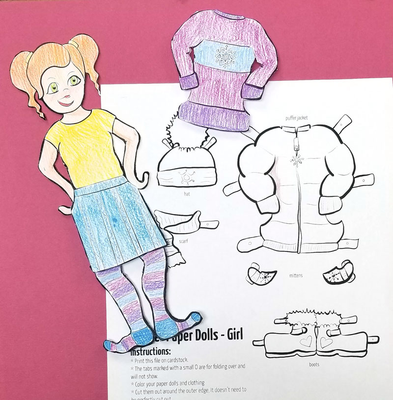 Paper Doll Printables - Winter Clothing and Outerwear * Moms and ...