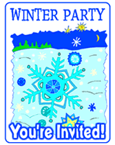 Printable Winter Party Invitations