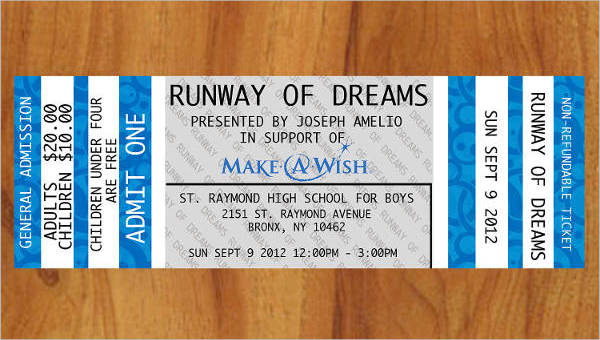 27+ Printable Ticket Templates - PSD, Word, AI