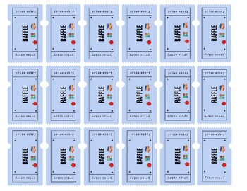Printable raffle ticket | TPT