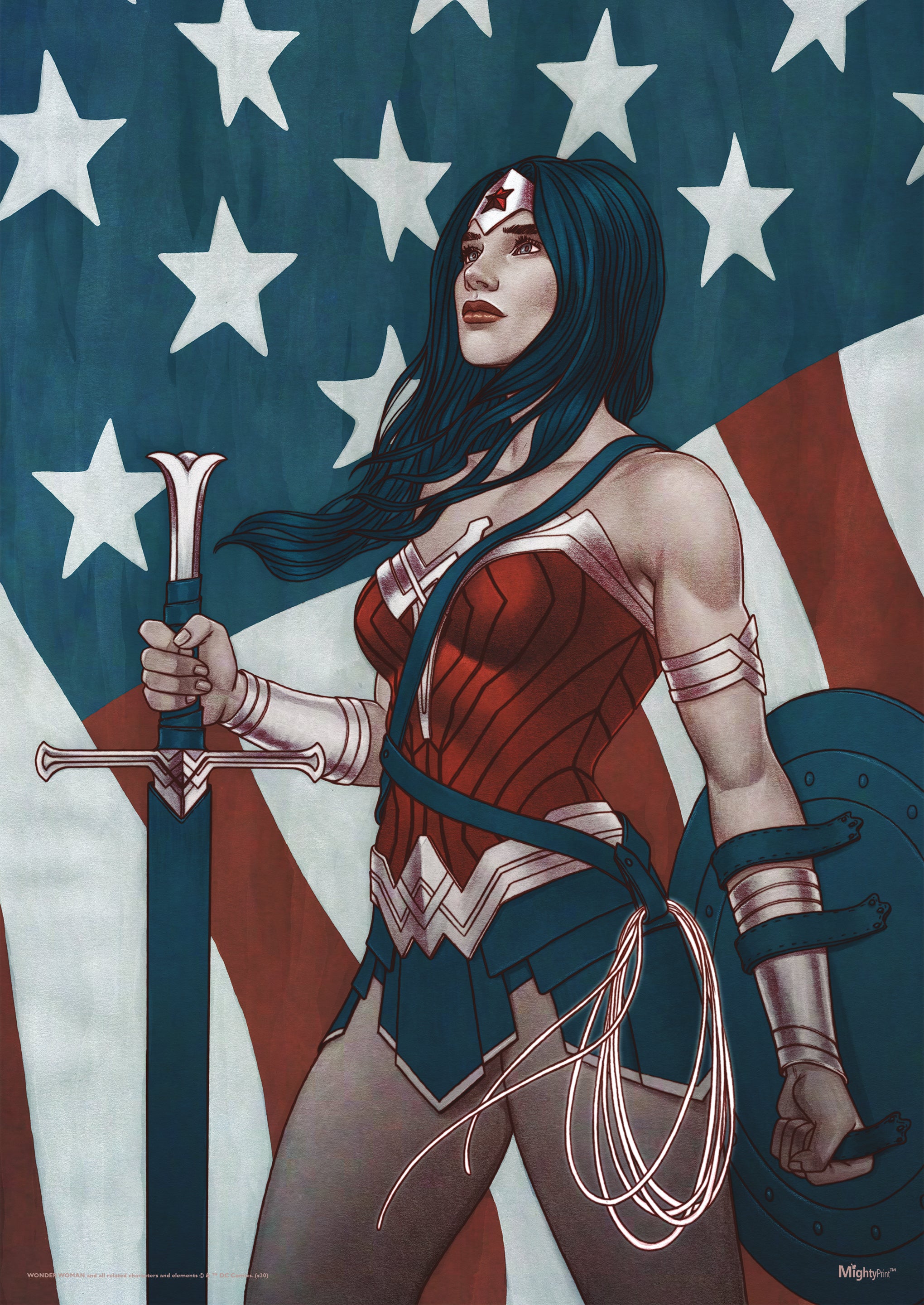 printable wonder woman stars