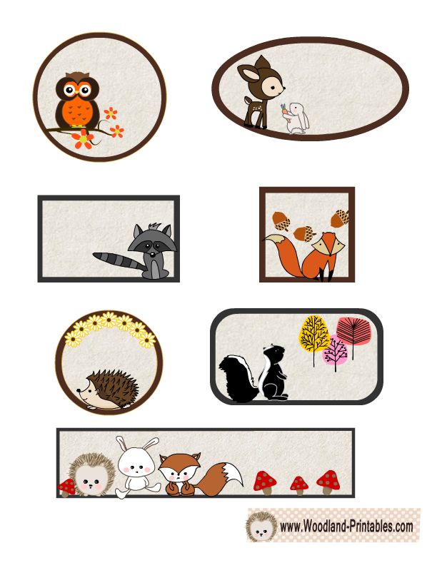 free-printable-woodland-tags-download-free-printable-woodland-tags-png-images-free-worksheets-on-clipart-library for Free Printable Animal Name Tags Free printable woodland tags, Download Free printable woodland tags png images, Free Worksheets on Clipart Library for Free Printable Animal Name Tags