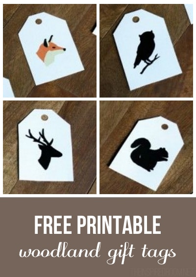 printable woodland tags